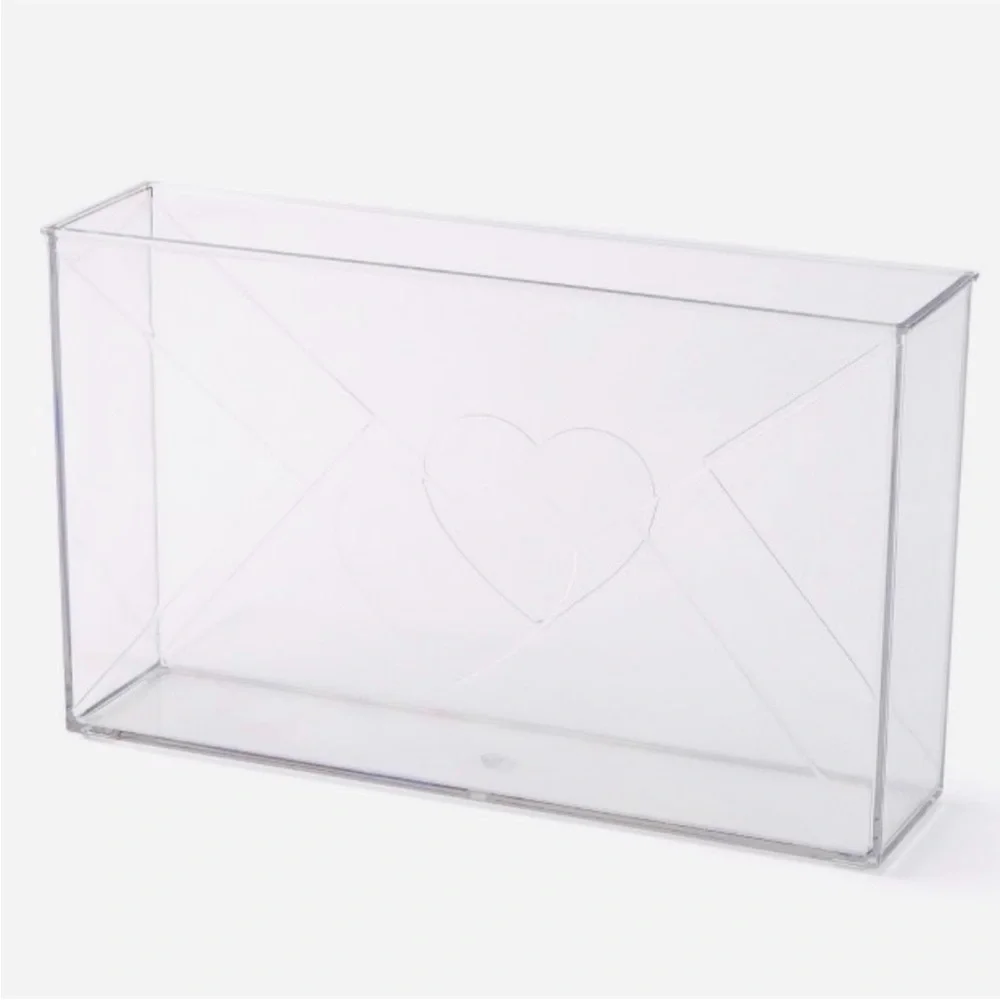 Target Bullseye Playground Valentine’s Day Clear Acrylic Mail Letter Vase